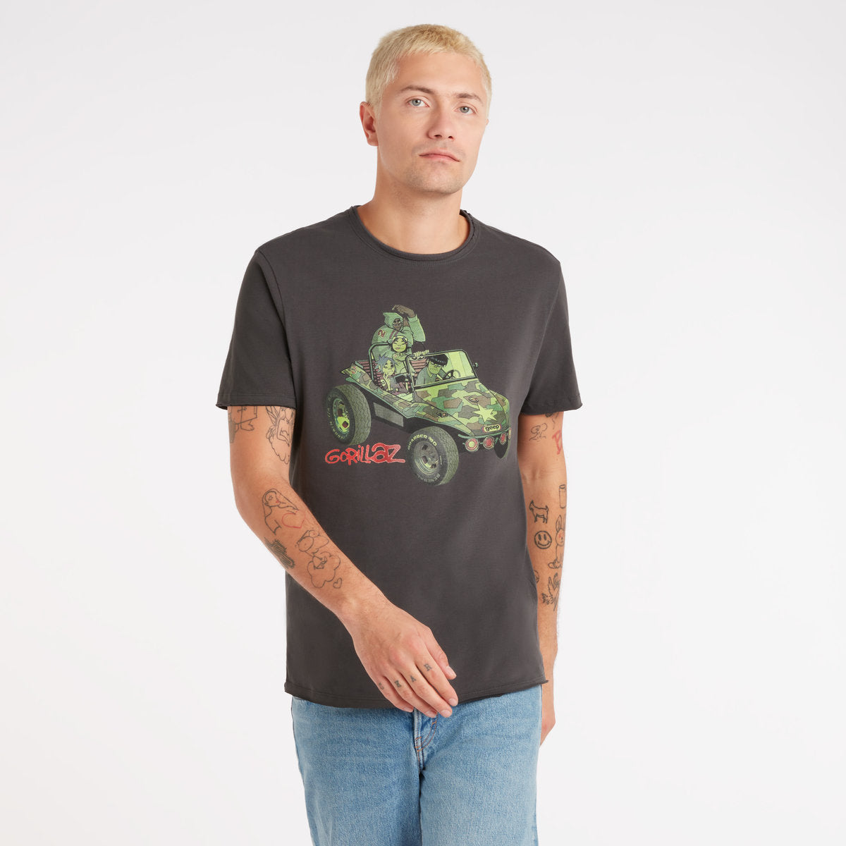 Image of Gorillaz Mens / Unisex T-Shirt - Jeep Amplified